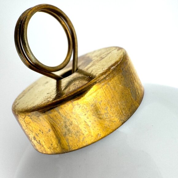 Floral Teardrop Set of 3 Christmas Holiday Ornament Hand Painted Gold Top  5.5" - Picture 8 of 10